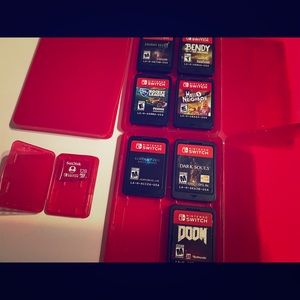 BARELY USED NINTENDO SWITCH GAMES AND SANDISK!!